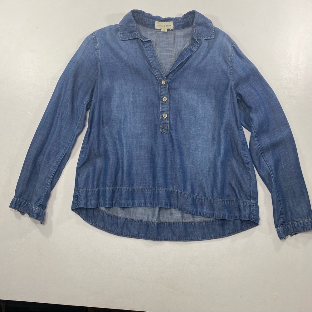 Cloth & Stone chambray shirt - Picture 1 of 8